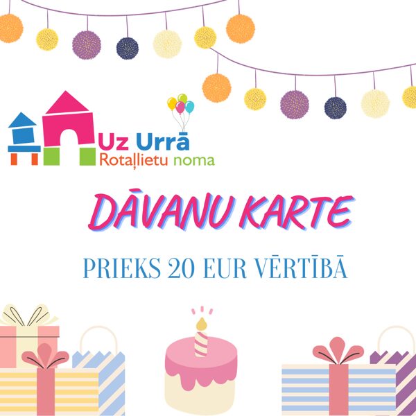 Dāvanu karte "Prieks 20 eiro vērtībā"