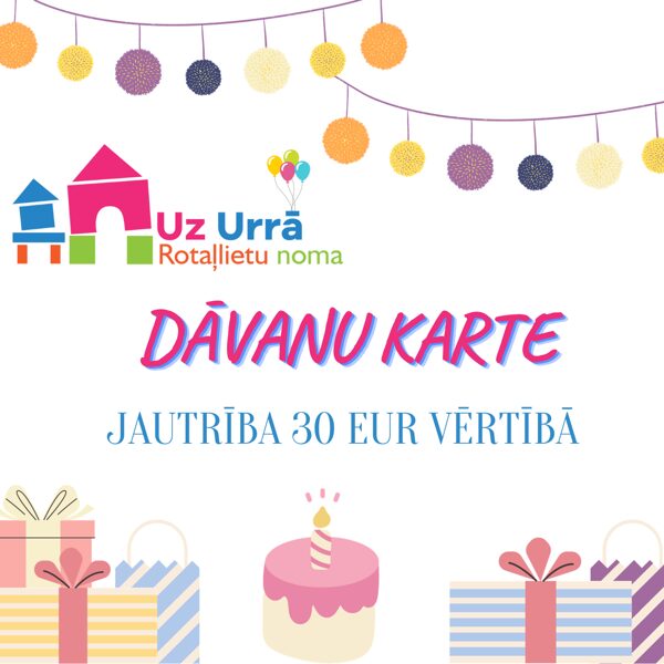 Dāvanu karte "Jautrība 30 eiro vērtībā"